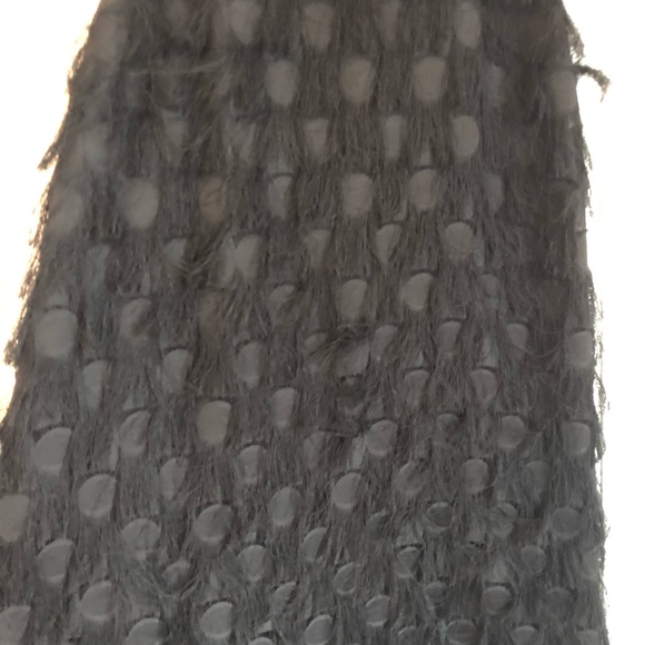 Black polka dot fringe dress. 60’s inspired style - Picture 4 of 6